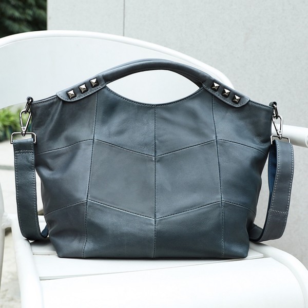 Damen Schultertasche Echtleder Crossbody Handtasche Alltag Freizeit Mode Tote-image