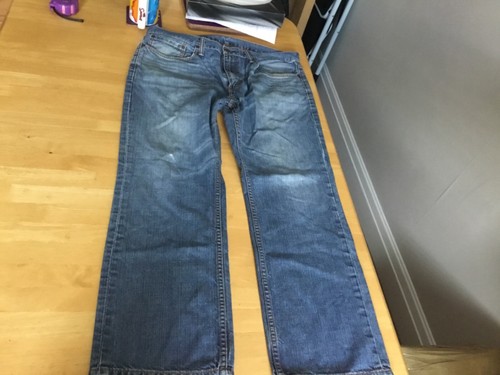 LEVI'S 559 W36 L30 Used Jeans Blue Denim Relaxed Straight.Free postage in the UK - Picture 8 of 24