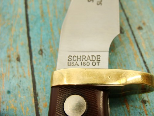 NM VINTAGE SCHRADE USA OLD TIMER 160OT MOUNTAIN LION HUNTING KNIFE&SHEATH KNIVES - Picture 3 of 16
