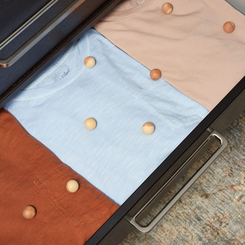 120 Pack Cedar Balls for Clothes Storage, Natural Aromatic Wood for Closets and - Picture 3 of 12