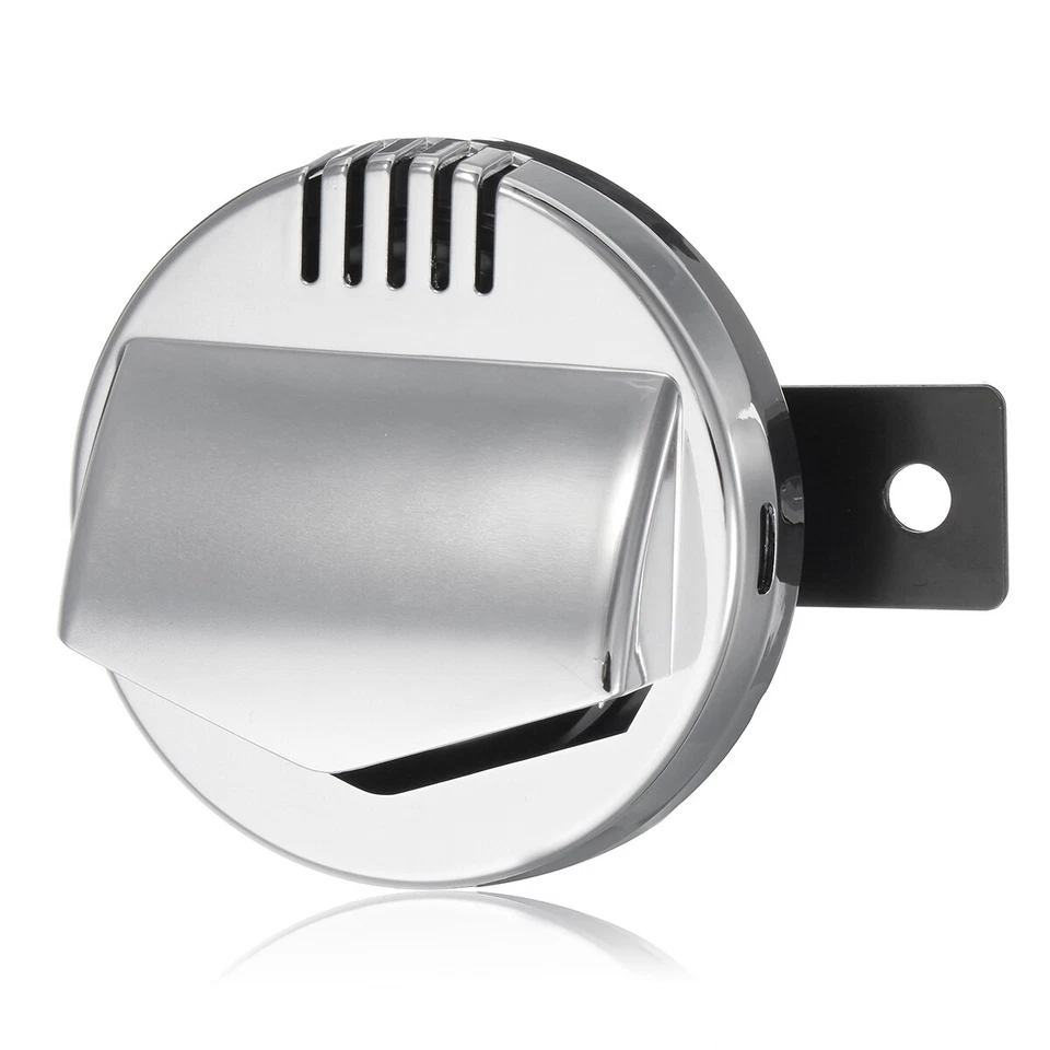 Bocina Eléctrica 12V Super Loud 110db Moto Cromo Moto Universal Foto 3 de 4