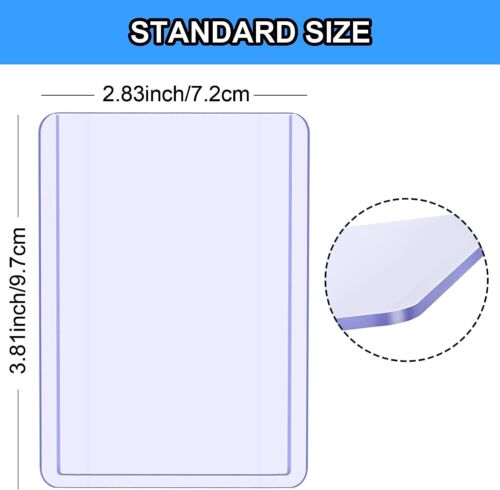 Sport Card Holders Top loaders Standard Regular 3x4 25, 50, 100, 200, 500 1000 - Picture 5 of 12