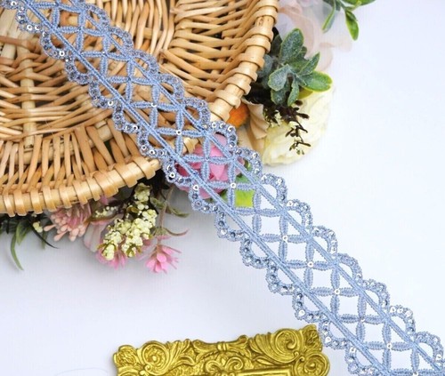 1 yrd 30 mm Daisy Edging Sewon Double Side Embellishment Craft Lace Trim Guipure - Picture 17 of 39