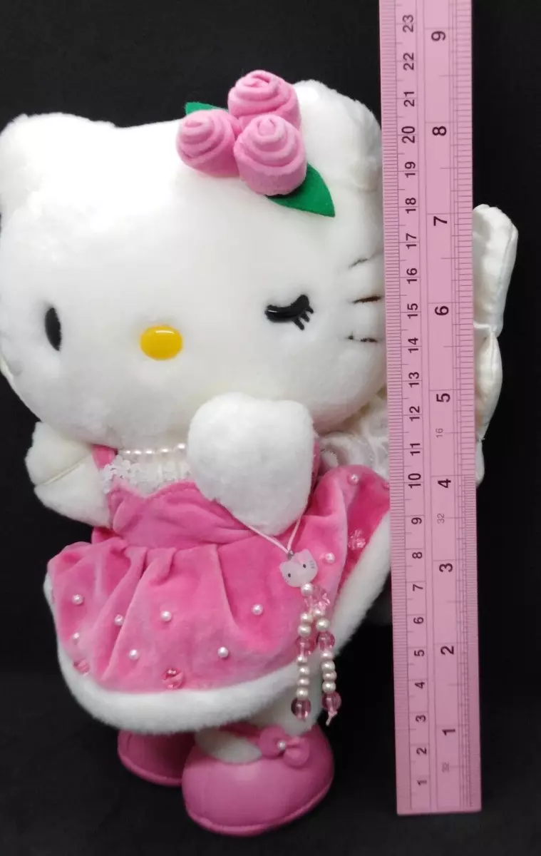 Vintage 2000 Hello Kitty Pink Velvet Angel 8