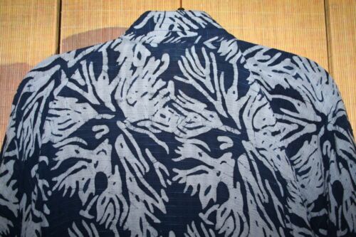 LOGAGER O/S Stunning Textured Batik Kimono Jacket 52CH Japanese Inspired Style - Picture 13 of 16