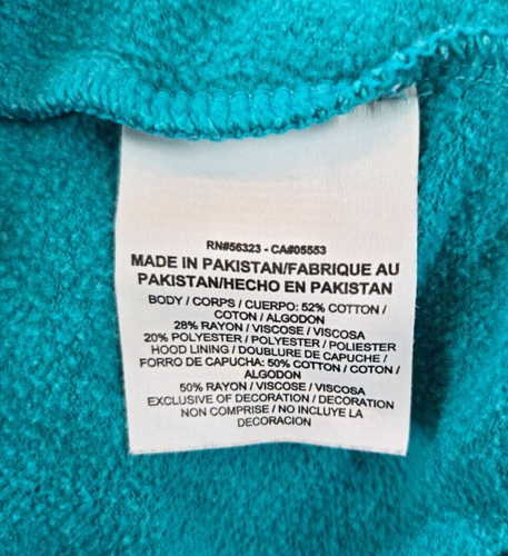 NIKE Graphic High-Neck Blau Pullover Kapuzenpullover Hoodie Damen Gr. M - Bild 7 von 9