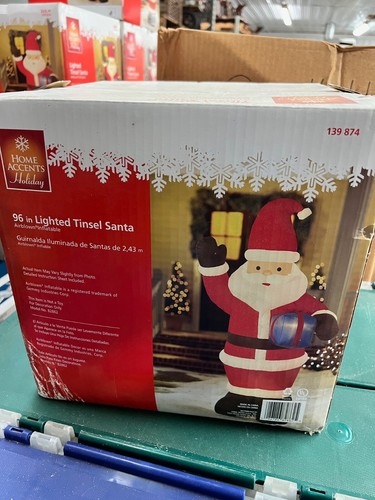 SAVE$30.00/8’GIANT-SIZED LIGHTED SANTA CHRISTMAS AIRBLOWN……MERRY XMAS ! ! ! - Picture 2 of 2