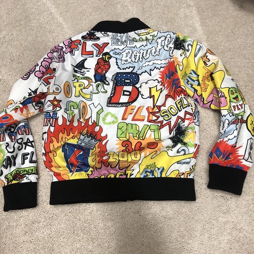 Born Fly Kids Windbreaker Bomber Jacket XL (7) - Picture 7 of 13
