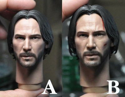 Delicate Hot 1 6 Scale John Wick 2 0 Keanu Reeves Head Sculpt Fit 12 A Style Tv Movie Video Games Lenka Creations Toys Hobbies