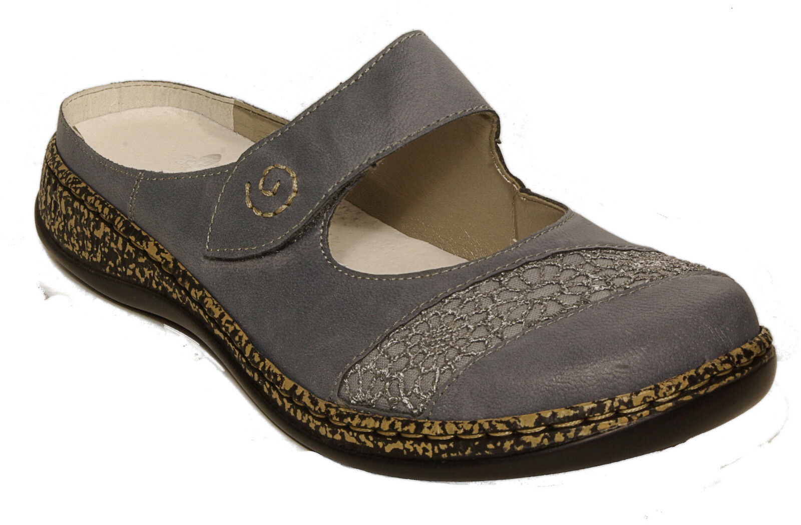 Rieker zapatos de moda sandalias estorbos azul velcro nuevo Rieker zapatos de moda sandalias estorbos azul velcro nuevo