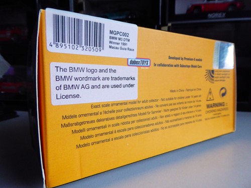 1/43 Ixo Dabox BMW M3 E30 DTM Watson Winner Macau Guia Race 1991 Pirro 1 of 499 - Imagen 16 de 20