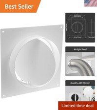 5'' Inch ABS Plastic Ducting Coupling Flange with Easy Install Backdraft Damper