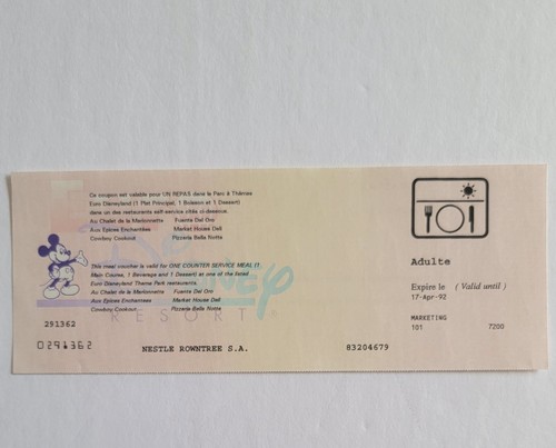Walt Disney Euro Disney 1992 Opening Commemorative Passport Ticket & Newsletter - Picture 6 of 12