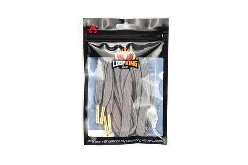 Loop King Laces 1 Pair Luxury Flat Cotton Shoe Laces with Gold Tips - 第 69/71 張圖片
