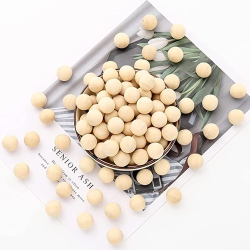 300Pcs 1/2Inch Wooden round Balls Unfinished Natural Wood Balls Wood Balls Woode - Picture 2 of 8