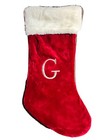 Red Christmas stocking stuffer with Letter G