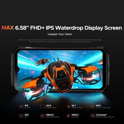 DOOGEE V Max Pro Rugged Phone, 12GB+512GB, 6.58 inch Android 14 Dimensity 7050 O - Picture 15 of 22