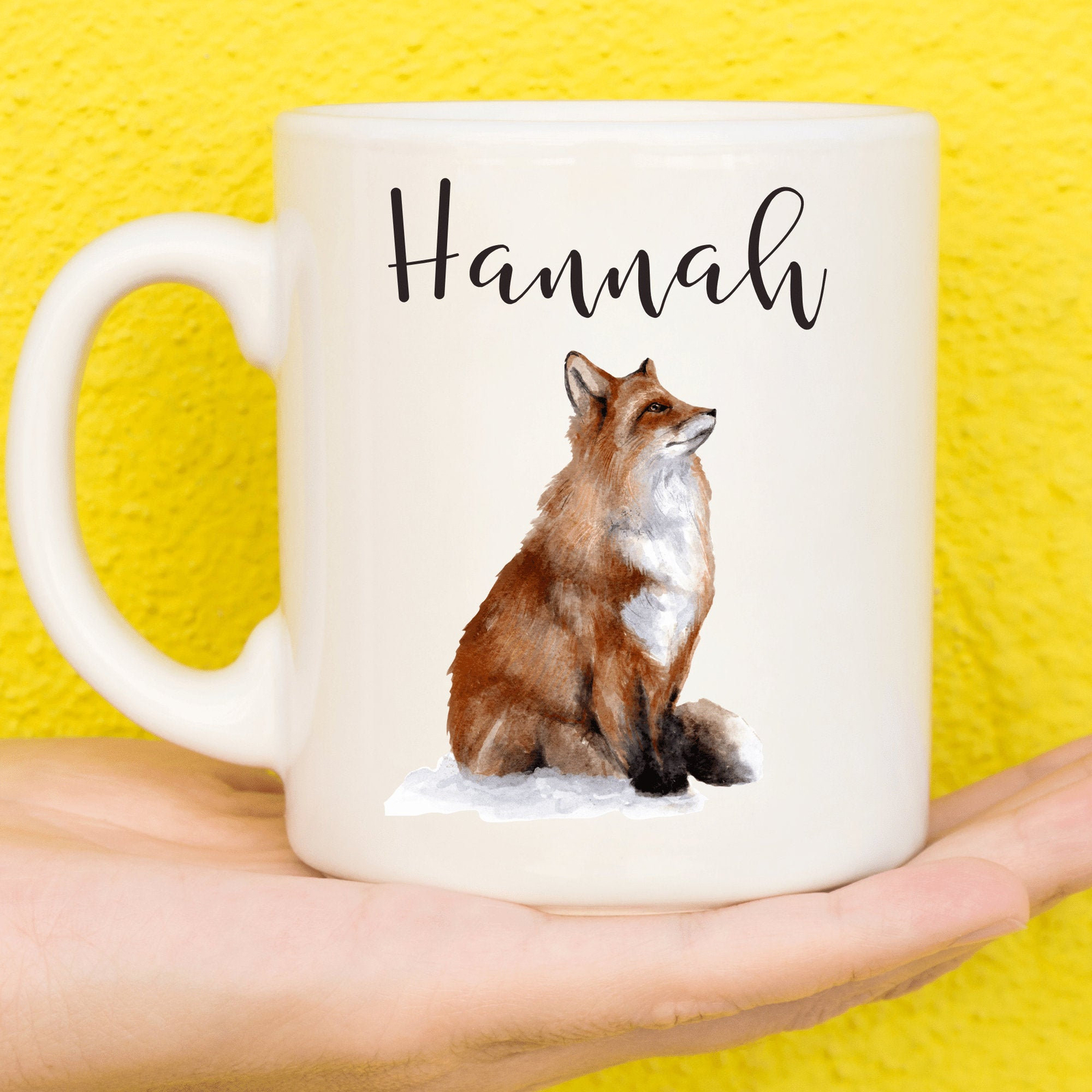 Fox Mug Personalised Fox Gifts For Fox Lovers Gifts For Women Girls Gifts For