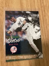 1998 Skybox Derek Jeter Dugout Axcess Sketch 124