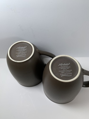 Noritake Colorwave Chocolate Coffee Mug 8046 Replacement Set 2 Stoneware - Bild 6 von 6