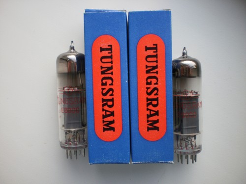 Vintage Tungsram E80CC 6085 Tubes III. 1974 2 pcs. NOS in Box