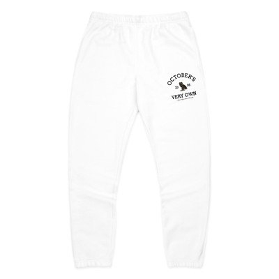 BRAND NEW October's Very Own OVO Collegiate Sweatpants White