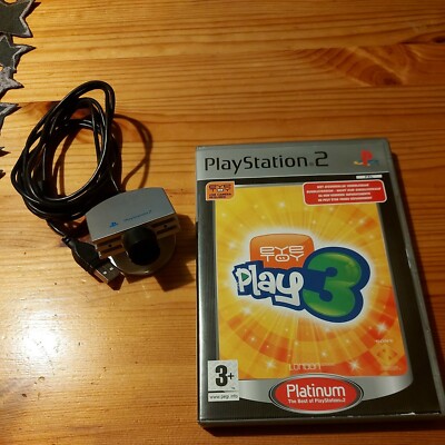 Original PS 2 Eye Toy Kamera SonyPlaystation 2 plus Eye Toy Play 3 Game