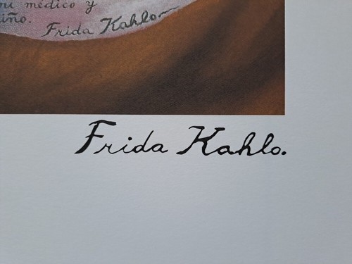 Frida Kahlo Signed - Self-Portrait with Thorn Necklace - Certificate - Picture 8 of 11