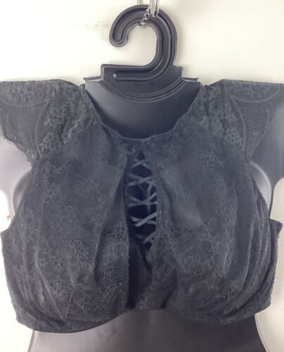 44DDD French Balconette Lightly Linedc BLACK Lane Bryant Plus Size Bra NWOT - Picture 2 of 14