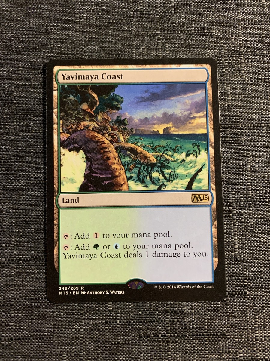 Yavimaya Coast 1x FOIL MTG M15 Core Set Rare MINT green blue land Yavimaya Coast 1x FOIL MTG M15 Core Set Rare MINT green blue land