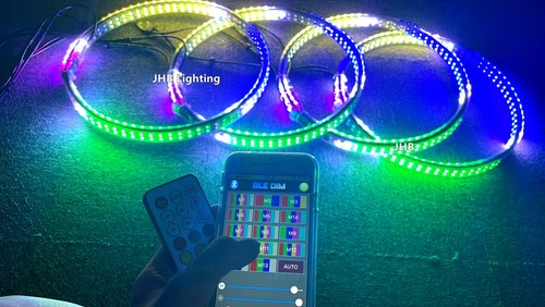 17.5"DOUBLE ROW LED Double Side CHASING FLOWING Multi-function LED Wheel Lights - Picture 13 of 22