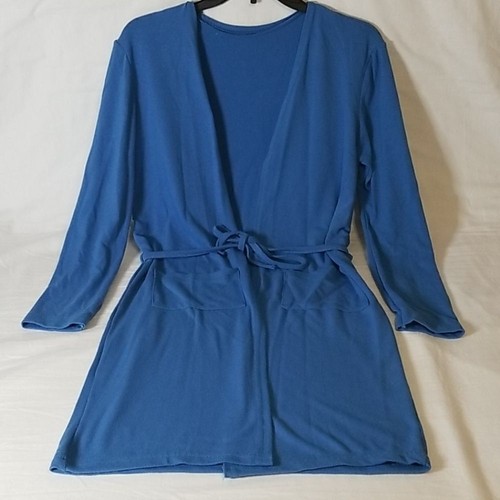 Cornflower Blue Double Pocket Bathrobe