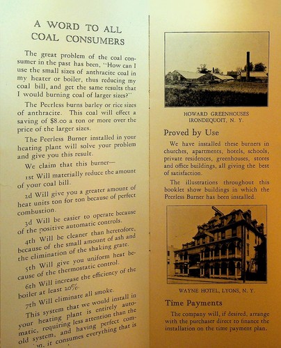 Few Facts on the Peerless Coal Burner Booklet Rochester NY 1920s - Picture 8 of 8