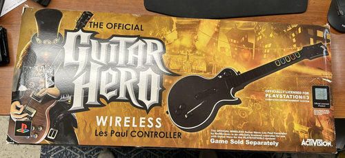 PS3 PS4 PS5 Les Paul Playstation 3 New Open Box W/ DONGLE Guitar