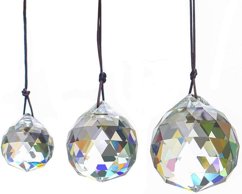 30/40/50Mm Faceted Suncatcher Crystal Ball Chandelier Prisms - Picture 11 of 12