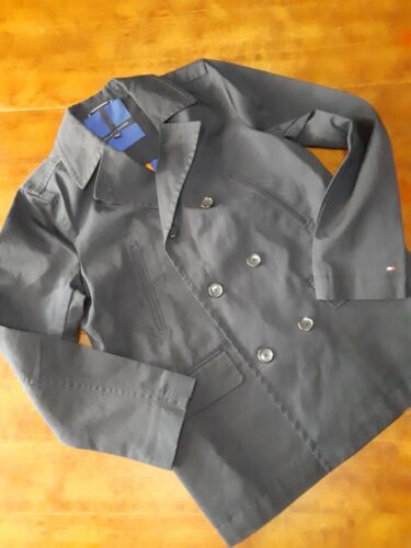 Tommy Hilfiger MEN Navy Double Breasted Fall Basic Coat/ Jacket Size M