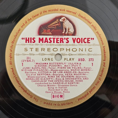 ASD 373-375 ED1 W/G Madama Butterfly Puccini Los Angeles 3LP EMI Box Set - Picture 5 of 7