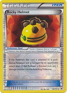Rocky Helmet 94/101 B&W Noble Victories REVERSE HOLO PERFECT MINT! Pokemon