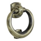 Antique Brass 120mm x 110mm  Ring Style Door Knocker (XL28)