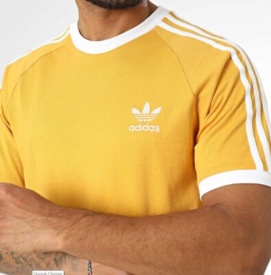 NEW MEN'S ADIDAS ORIGINALS 3-STRIPES CALIFORNIA TEE SHIRT ~SIZE