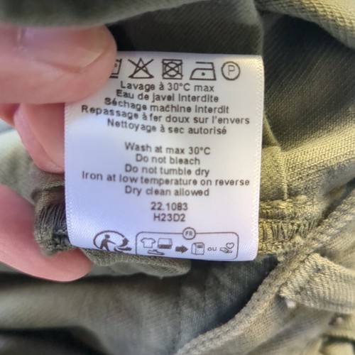 Rouje Madeleine Uni Straight High Waist Jeans Gr. 34 Oliv Bronze Wide Leg - Bild 16 von 17