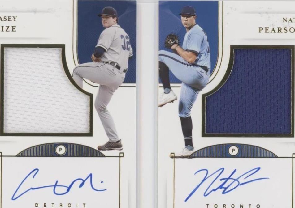 2021 Panini National Treasures - Casey Mize Nate Pearson #DSM-CN - 1 of 1