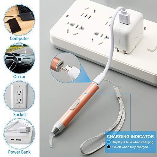 5d Diy Diamond Painting Pen Point Drill Pen with Light USB Rechargeable - Picture 2 of 6