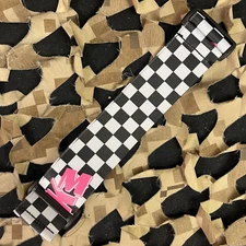 NEW KM Paintball Universal JT Goggle Strap - Checkered Black/White