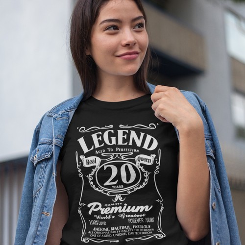 Lustiges T-Shirt 20. Geburtstag Geschenke für Frauen 20 Jahre Geburtstag TShirt - Bild 1 von 15