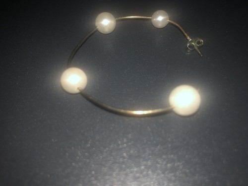 Amrita Singh Hoops with Pearls Earrings - Picture 10 of 11