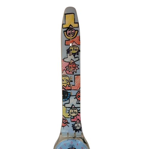 Swatch Watch “Cookie Face” Rare Graffiti Art Model – 2002 GZ132 Collectible - Picture 4 of 9