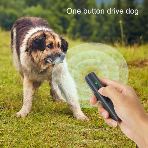Ultraschall-Hundebellen-Trainer mit LED-Taschenlampe, Heimtierbedarf (grau) - Bild 11 von 11