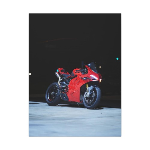 Ducati Panigale V4S High Resolution Museum Quality Vertical Motorcycle Canvas Pr - Picture 2 of 10