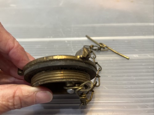 Velvac Brass Gas Fuel Cap Threaded 68G-3 Garage Find - Bild 4 von 6